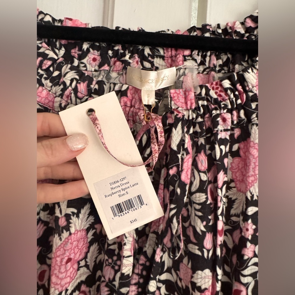 LOVESHACKFANCY Netra Dress in Raspberry Spice Lat… - image 7